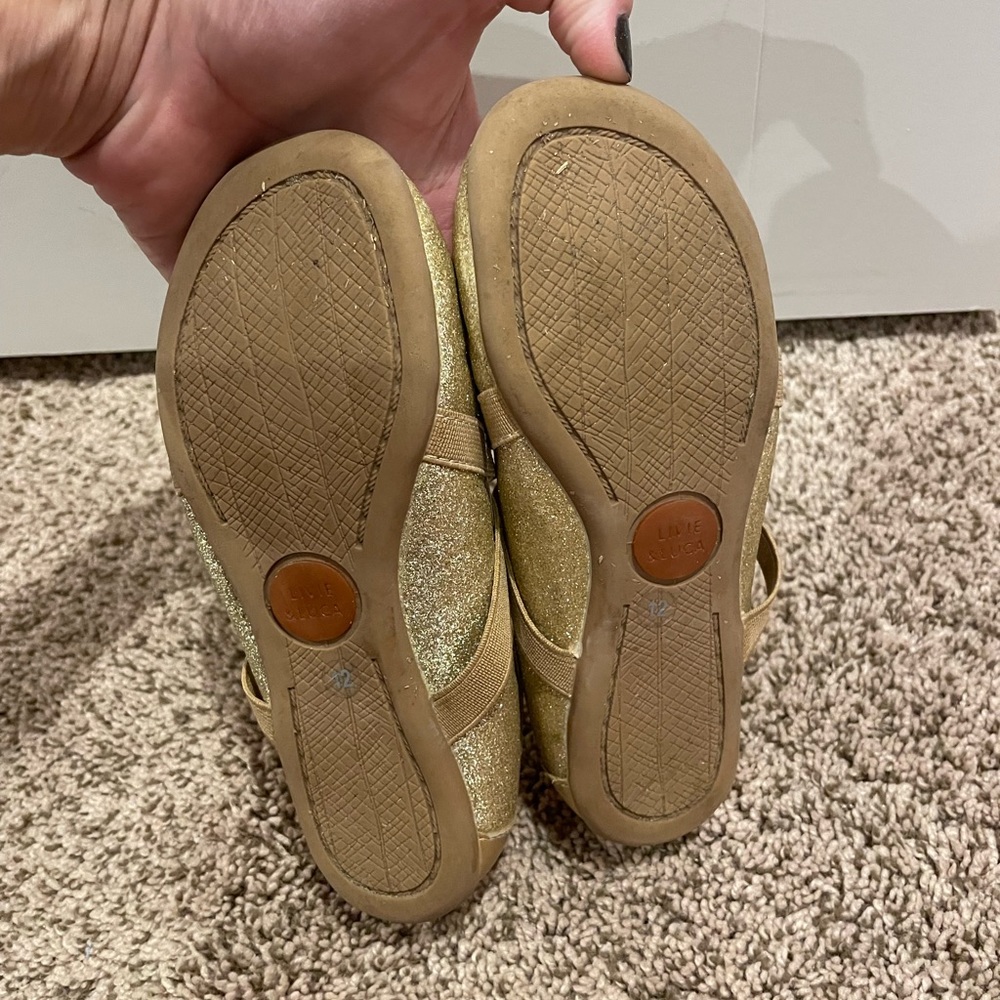 Livie & Luca gold flats